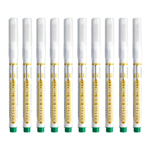 Langer Tiefen Loch Marker Für Holzbearbeitungsset Von 10 Langen Wasserdichten Schreinerstiften In Verschiedenen Farben 20mm NIB Multi Zweck Marker Stifte von Watreketal