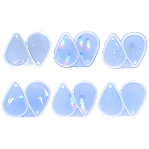 Silikon Drop Förmige Schlüsselbundformen Leichte Schattenohrringe Schimmelpendel Anhänger Ornamente Schmuckepoxid Crafting Schimmelpilze Schimmelpilze Für Epoxidharz von Watreketal