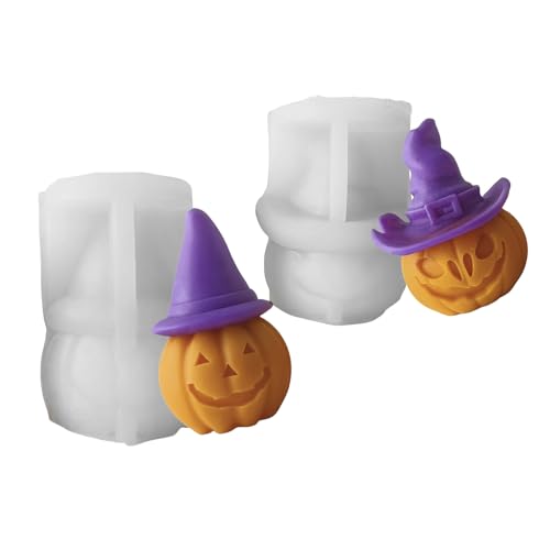 Silikonformen Ornament Kürbisform Kerzenzubehör Textur Halloween Kerzenformen von Watreketal
