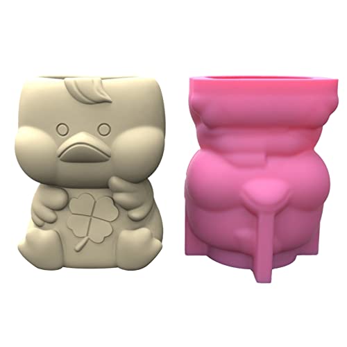 Sukkulente Pflanzer Silikonform Süßes Kleines Entenblumentopf Beton Blumenvase Epoxidharz Gusswerkzeug Kleines Form Silikon von Watreketal