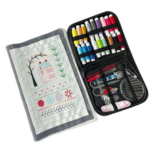 Watreketal Leinenstichhandbuch Zum Erstellen Tragbarer Designs Mit Seiten Und Nähtechniken Reisefreundliches Nähbuch von Watreketal