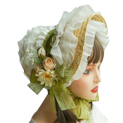 Watreketal Mädchen Strohhut Sunhat Für Kirchenferien Foto Requisiten Girls Maid Dress Up Sunhat Tragen Party Kopfbedeckung Palaststil Watreketal Mädchen Strohhut Sunhat Für Kirchenferien Foto Requisiten Girls Maid Dress Up Sunhat Tragen Party Kopfbedeckung Palaststil von Watreketal