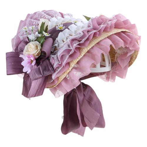Watreketal Mädchen Strohhut Sunhat Für Kirchenferien Foto Requisiten Girls Maid Dress Up Sunhat Tragen Party Kopfbedeckung Palaststil Watreketal Mädchen Strohhut Sunhat Für Kirchenferien Foto Requisiten Girls Maid Dress Up Sunhat Tragen Party Kopfbedeckung Palaststil von Watreketal