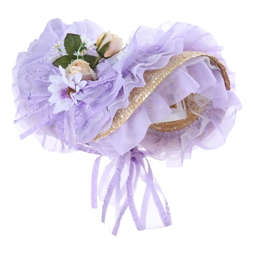 Watreketal Mädchen Strohhut Sunhat Für Kirchenferien Foto Requisiten Girls Maid Dress Up Sunhat Tragen Party Kopfbedeckung Palaststil Watreketal Mädchen Strohhut Sunhat Für Kirchenferien Foto Requisiten Girls Maid Dress Up Sunhat Tragen Party Kopfbedeckung Palaststil von Watreketal