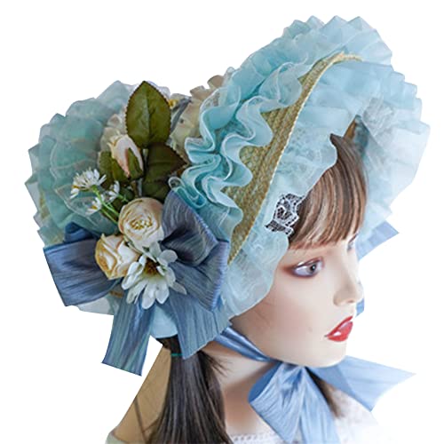 Watreketal Mädchen Strohhut Sunhat Für Kirchenferien Foto Requisiten Girls Maid Dress Up Sunhat Tragen Party Kopfbedeckung Palaststil Watreketal Mädchen Strohhut Sunhat Für Kirchenferien Foto Requisiten Girls Maid Dress Up Sunhat Tragen Party Kopfbedeckung Palaststil von Watreketal