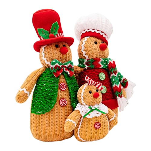 Watreketal Tragbare Lebkuchen Familienausstellungsstücke Elegante Farbige Strickfiguren Tragbar Für Partyversorgungen Dekoration Handgefertigtes Hausdekoration von Watreketal