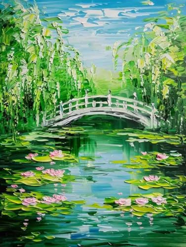 Malen Nach Zahlen Blume Malen Nach Zahlen Erwachsene Brücke Paint by Numbers Mit 3 - Pinseln und Acrylfarbe Farbe Leinwand Kreativ Set für Erwachsene Kinder Geschenke und Home Haus Deko 40x50cm -i531 Malen Nach Zahlen Blume Malen Nach Zahlen Erwachsene Brücke Paint by Numbers Mit 3 - Pinseln und Acrylfarbe Farbe Leinwand Kreativ Set für Erwachsene Kinder Geschenke und Home Haus Deko 40x50cm -i531 von Waxonle