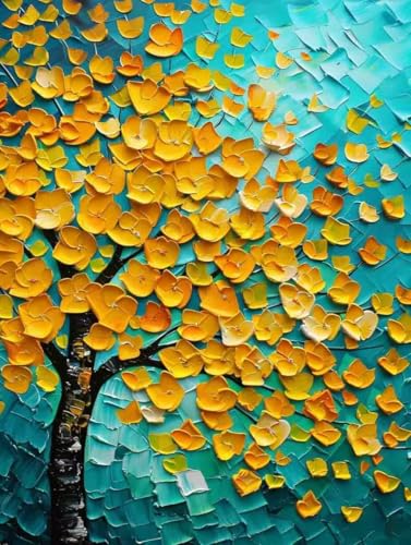 Malen Nach Zahlen Erwachsene mit Rahmen Blume Malen Nach Zahlen Baum Paint by Numbers Kreativ Set mit Pinseln und Acrylfarben Farbe Handgemalt Ölgemälde Leinwand Kit, Deko Wohnzimmer 50x65cm -r2P Malen Nach Zahlen Erwachsene mit Rahmen Blume Malen Nach Zahlen Baum Paint by Numbers Kreativ Set mit Pinseln und Acrylfarben Farbe Handgemalt Ölgemälde Leinwand Kit, Deko Wohnzimmer 50x65cm -r2P von Waxonle