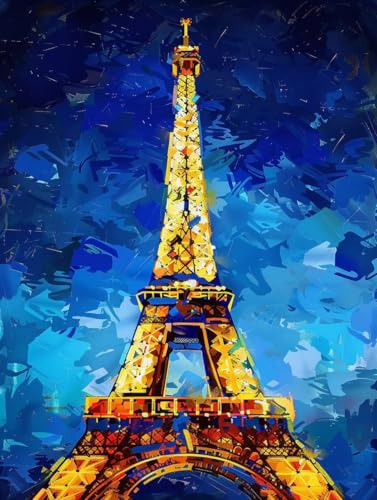 Malen Nach Zahlen Erwachsene mit Rahmen Eiffelturm Malen Nach Zahlen Landschaft Paint by Numbers mit 3 Pinseln und Acrylfarben Farbe Handgemalt Ölgemälde Leinwand Kit, Deko Wohnzimmer 70x95cm -h242 Malen Nach Zahlen Erwachsene mit Rahmen Eiffelturm Malen Nach Zahlen Landschaft Paint by Numbers mit 3 Pinseln und Acrylfarben Farbe Handgemalt Ölgemälde Leinwand Kit, Deko Wohnzimmer 70x95cm -h242 von Waxonle