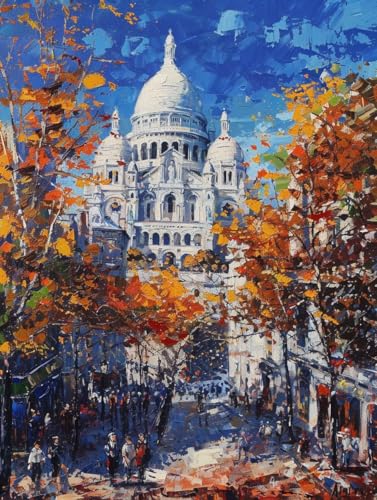 Malen Nach Zahlen Erwachsene mit Rahmen Landschaft Malen Nach Zahlen Kirche Paint by Numbers Kreativ Set mit Pinseln und Acrylfarben Farbe Handgemalt Ölgemälde Leinwand, Deko Wohnzimmer 70x95cm -r127 Malen Nach Zahlen Erwachsene mit Rahmen Landschaft Malen Nach Zahlen Kirche Paint by Numbers Kreativ Set mit Pinseln und Acrylfarben Farbe Handgemalt Ölgemälde Leinwand, Deko Wohnzimmer 70x95cm -r127 von Waxonle