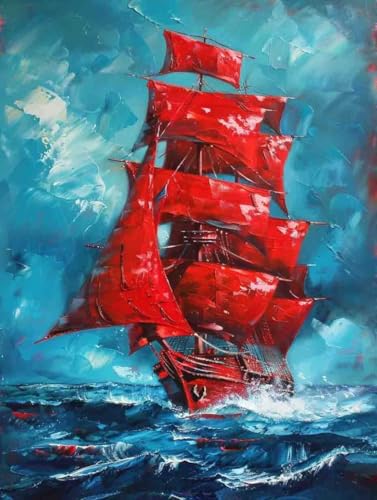 Malen Nach Zahlen Erwachsene mit Rahmen Meer Malen Nach Zahlen Boot Paint by Numbers Kreativ Set mit Pinseln und Acrylfarben Farbe Handgemalt Ölgemälde Leinwand Kit, Deko Wohnzimmer 70x95cm -r71N Malen Nach Zahlen Erwachsene mit Rahmen Meer Malen Nach Zahlen Boot Paint by Numbers Kreativ Set mit Pinseln und Acrylfarben Farbe Handgemalt Ölgemälde Leinwand Kit, Deko Wohnzimmer 70x95cm -r71N von Waxonle