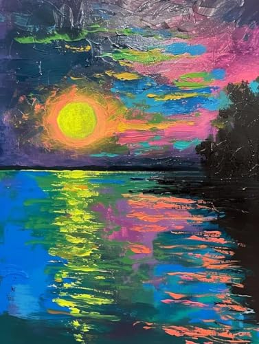 Malen Nach Zahlen Erwachsene ohne Rahmen Sonnenuntergang Malen Nach Zahlen Meer Paint by Numbers mit 3 Pinseln und Acrylfarben Farbe Handgemalt Ölgemälde Leinwand Kit, Deko Wohnzimmer 60x80cm -i44Y Malen Nach Zahlen Erwachsene ohne Rahmen Sonnenuntergang Malen Nach Zahlen Meer Paint by Numbers mit 3 Pinseln und Acrylfarben Farbe Handgemalt Ölgemälde Leinwand Kit, Deko Wohnzimmer 60x80cm -i44Y von Waxonle