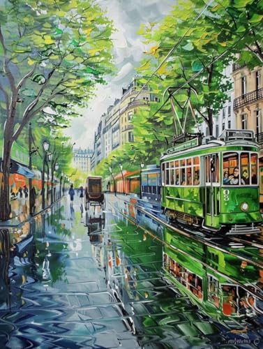 Malen Nach Zahlen Erwachsene ohne Rahmen Straße Malen Nach Zahlen Stadt Paint by Numbers Kreativ Set mit Pinseln und Acrylfarben Farbe Handgemalt Ölgemälde Leinwand Kit, Deko Wohnzimmer 30x40cm -j790 Malen Nach Zahlen Erwachsene ohne Rahmen Straße Malen Nach Zahlen Stadt Paint by Numbers Kreativ Set mit Pinseln und Acrylfarben Farbe Handgemalt Ölgemälde Leinwand Kit, Deko Wohnzimmer 30x40cm -j790 von Waxonle