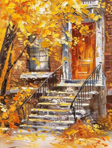 Malen Nach Zahlen Herbst Malen Nach Zahlen Erwachsene Haus Paint by Numbers Mit 3 - Pinseln und Acrylfarbe Farbe Leinwand Kreativ Set für Erwachsene Kinder Geschenke und Home Haus Deko 60x80cm -d31N Malen Nach Zahlen Herbst Malen Nach Zahlen Erwachsene Haus Paint by Numbers Mit 3 - Pinseln und Acrylfarbe Farbe Leinwand Kreativ Set für Erwachsene Kinder Geschenke und Home Haus Deko 60x80cm -d31N von Waxonle