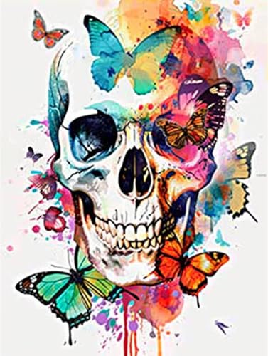 Malen Nach Zahlen Schmetterling Malen Nach Zahlen Erwachsene Schädel Paint by Numbers Mit 3 Pinseln und Acrylfarbe Farbe Leinwand Kreativ Set für Erwachsene Geschenke und Home Haus Deko 70x95cm -a36O Malen Nach Zahlen Schmetterling Malen Nach Zahlen Erwachsene Schädel Paint by Numbers Mit 3 Pinseln und Acrylfarbe Farbe Leinwand Kreativ Set für Erwachsene Geschenke und Home Haus Deko 70x95cm -a36O von Waxonle
