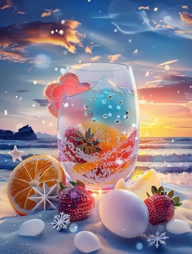 Waxonle Obst Diamond Painting, 5D DIY Diamond Painting Bilder Erdbeere Diamant Painting Erwachsene XXL 30x40cm, Diamond Art Basteln Kinder Stickerei Paintings, Zimmer Deko, Geschenke für Frauen von Waxonle
