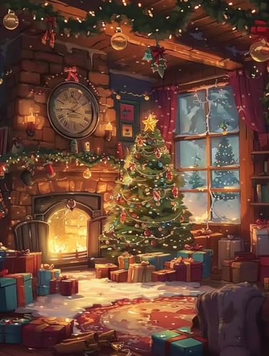 Weihnachtsbaum Diamond Painting, 5D DIY Diamond Painting Bilder Weihnachten Diamant Painting Erwachsene XXL 40x50cm, Diamond Art Basteln Kinder Stickerei Paintings, Zimmer Deko, Geschenke für Frauen Weihnachtsbaum Diamond Painting, 5D DIY Diamond Painting Bilder Weihnachten Diamant Painting Erwachsene XXL 40x50cm, Diamond Art Basteln Kinder Stickerei Paintings, Zimmer Deko, Geschenke für Frauen von Waxonle