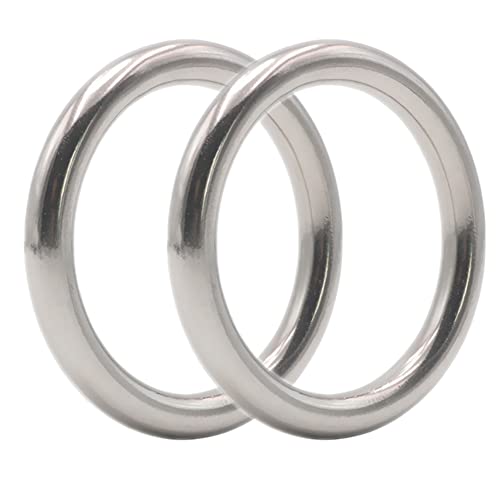 WayOuter 2 Stück Edelstahl-Ringe Rundringe Edelstahl Ø 80mm x 10mm wetterbeständig rostfrei belastbar geeignet für Segelsport WayOuter 2 Stück Edelstahl-Ringe Rundringe Edelstahl Ø 80mm x 10mm wetterbeständig rostfrei belastbar geeignet für Segelsport von WayOuter