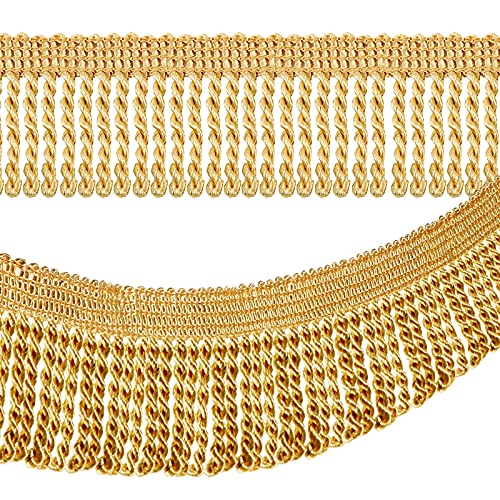 Waydress Fransenbordüre, heller Glanz und schöne Dekorationen für Vorhang, Box, Sofa, Basteln, Heimdekor, Zubehör, Gold, 12 Meter Waydress Fransenbordüre, heller Glanz und schöne Dekorationen für Vorhang, Box, Sofa, Basteln, Heimdekor, Zubehör, Gold, 12 Meter von Waydress