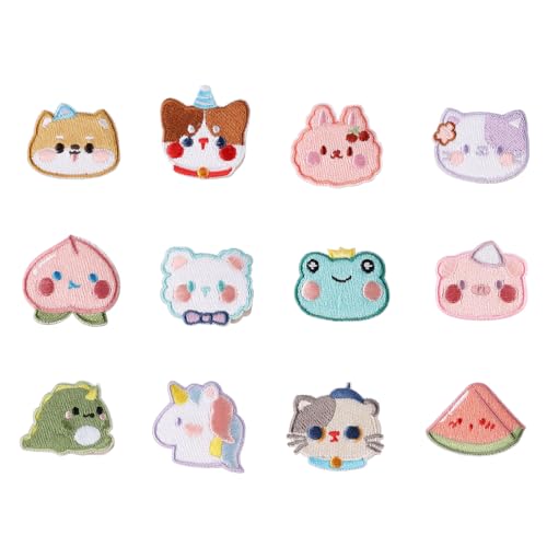 12 schöne Tier-Patches, einfach anzubringen und zu entfernen, für Kleidungsreparatur, kreative Bastelprojekte 12 schöne Tier-Patches, einfach anzubringen und zu entfernen, für Kleidungsreparatur, kreative Bastelprojekte von Wayfadacc