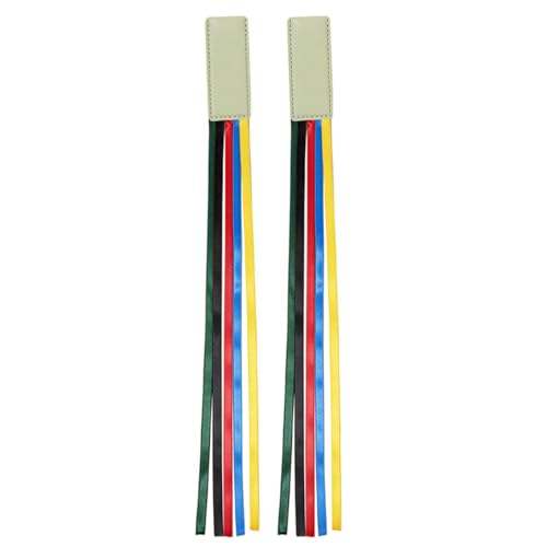 2 PCs Bibel Lesezeichen Ribbon Seitenmarker Lesen Lesezeichen Kreative Seitenmarker Mit Farbenfrohen Bändern Lederband PU Leder Lesen von Wayfadacc