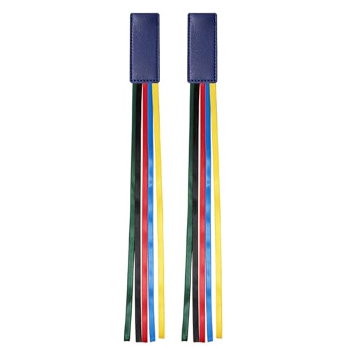 2 PCs Bibel Lesezeichen Ribbon Seitenmarker Lesen Lesezeichen Kreative Seitenmarker Mit Farbenfrohen Bändern Lederband PU Leder Lesen von Wayfadacc