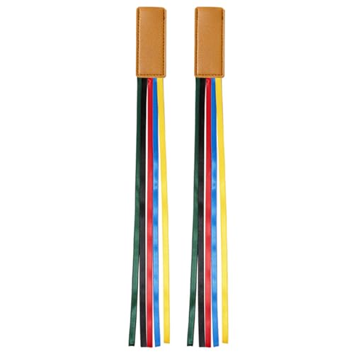 2 PCs Bibel Lesezeichen Ribbon Seitenmarker Lesen Lesezeichen Kreative Seitenmarker Mit Farbenfrohen Bändern Lederband PU Leder Lesen von Wayfadacc