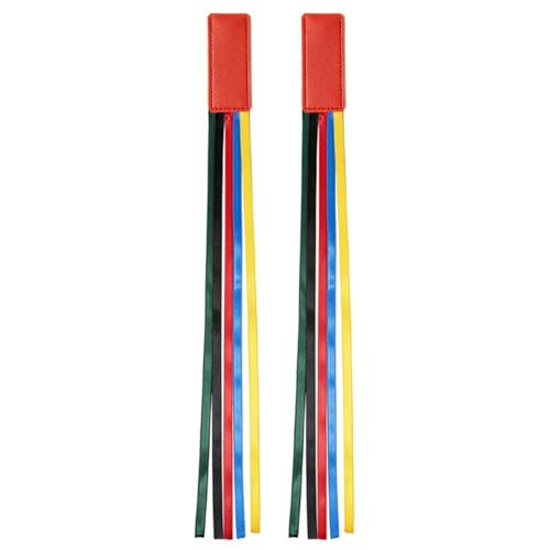 2 PCs Bibel Lesezeichen Ribbon Seitenmarker Lesen Lesezeichen Kreative Seitenmarker Mit Farbenfrohen Bändern Lederband PU Leder Lesen von Wayfadacc
