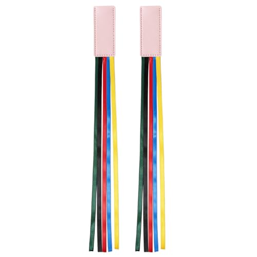 2 PCs Bibel Lesezeichen Ribbon Seitenmarker Lesen Lesezeichen Kreative Seitenmarker Mit Farbenfrohen Bändern Lederband PU Leder Lesen von Wayfadacc