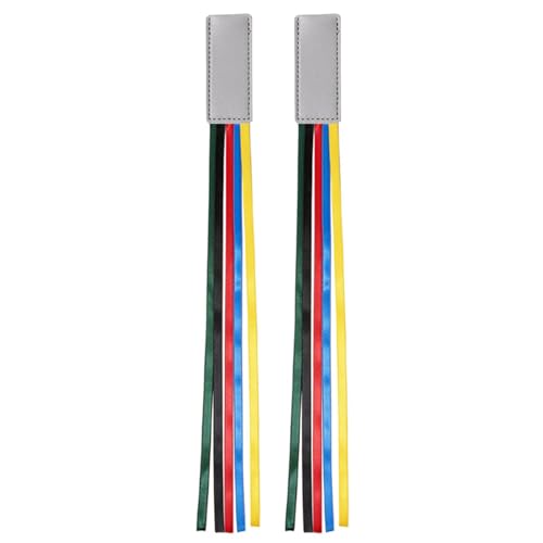 2 PCs Bibel Lesezeichen Ribbon Seitenmarker Lesen Lesezeichen Kreative Seitenmarker Mit Farbenfrohen Bändern Lederband PU Leder Lesen von Wayfadacc