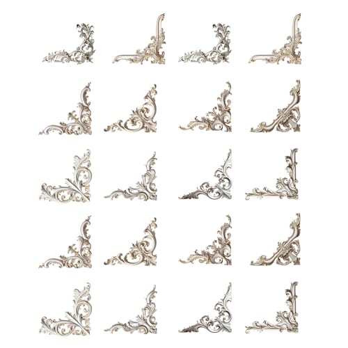 20pieces Vintage Geprägte Eckaufkleber Aufkleber Grenzaufkleber Für Scrapbooking Und Handgefertigtes Journal Craft Project Project Metal Adhäsive Label 20pieces Vintage Geprägte Eckaufkleber Aufkleber Grenzaufkleber Für Scrapbooking Und Handgefertigtes Journal Craft Project Project Metal Adhäsive Label von Wayfadacc