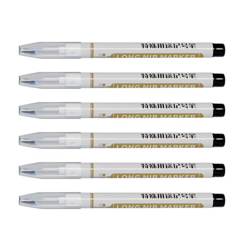 3/4/6pcs 20 Mm Lang Kopfmarker Holzbearbeitung Marker Wasserfestes Langes Nasenmarker Für Marke Hard To Erreichen Orte von Wayfadacc