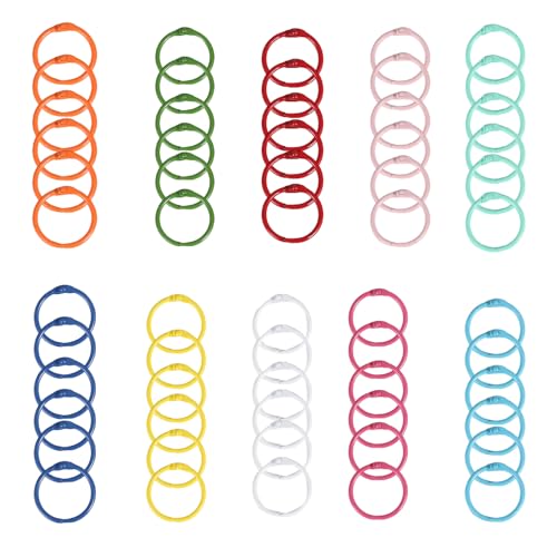 60 x Metall-Binderinge, Buchbinderinge, 30 mm/45 mm, Schlüsselanhänger, Papierringe, lose Blätter, Notizbuchringe für die Schule 60 x Metall-Binderinge, Buchbinderinge, 30 mm/45 mm, Schlüsselanhänger, Papierringe, lose Blätter, Notizbuchringe für die Schule von Wayfadacc