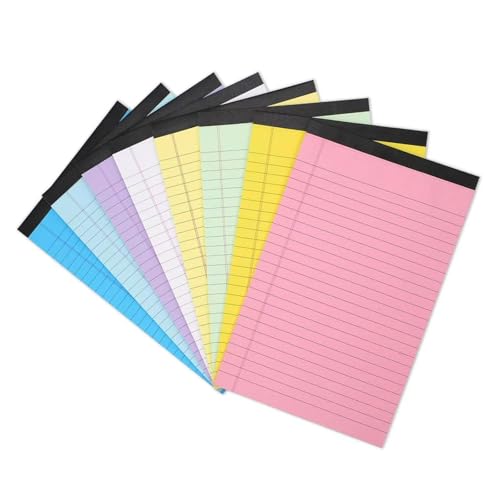 Bunte Notizblöcke, kleiner Schreibblock, Abreiß-Notizblöcke, liniert, Notizblock, Notizblock, Schulbedarf, 8 Stück Bunte Notizblöcke, kleiner Schreibblock, Abreiß-Notizblöcke, liniert, Notizblock, Notizblock, Schulbedarf, 8 Stück von Wayfadacc