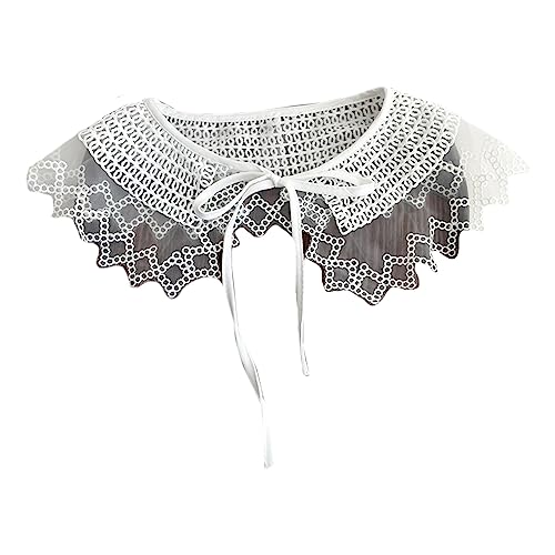 Einfache Weiße Hohlausleitungskrempe Dekorative Kragen Pullover Kleider Kleidung Nähkragen Mit Handgefertigtem Handgefertigter Spitzenmaterial Einfache Weiße Hohlausleitungskrempe Dekorative Kragen Pullover Kleider Kleidung Nähkragen Mit Handgefertigtem Handgefertigter Spitzenmaterial von Wayfadacc