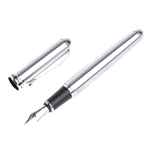 Jinhao X750 Füllfederhalter, Edelstahl, 18 kg Spitze, silberfarben von Wayfadacc