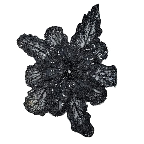 Wayfadacc Auffällige Pailletten-Blume für Kleidung, Hüte, Nähen, Flicken, Schal, Hochzeitskleid, Dekorationen, Zubehör Wayfadacc Auffällige Pailletten-Blume für Kleidung, Hüte, Nähen, Flicken, Schal, Hochzeitskleid, Dekorationen, Zubehör von Wayfadacc