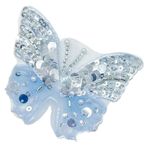Wayfadacc Auffälliger Pailletten-Schmetterling für Kleidung, Hüte, Nähen, Flicken, Schal, Hochzeitskleid, Dekorationen, Zubehör Wayfadacc Auffälliger Pailletten-Schmetterling für Kleidung, Hüte, Nähen, Flicken, Schal, Hochzeitskleid, Dekorationen, Zubehör von Wayfadacc