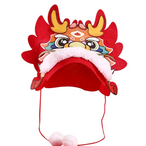 Wayfadacc Chinesischer Drachenhut Set für Kinder Drachenjahr geeignet für Bühnenauftritte Kollektion vielseitig und trendig Wayfadacc Chinesischer Drachenhut Set für Kinder Drachenjahr geeignet für Bühnenauftritte Kollektion vielseitig und trendig von Wayfadacc