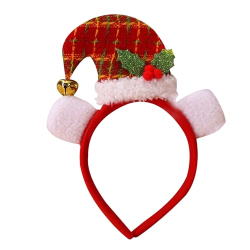 Wayfadacc Dekoratives Weihnachts-Stirnband, Festival-Party, Nikolausmütze, Kopfschmuck mit Glocken, Festival-Kopfreif, Urlaubsparty-Zubehör Wayfadacc Dekoratives Weihnachts-Stirnband, Festival-Party, Nikolausmütze, Kopfschmuck mit Glocken, Festival-Kopfreif, Urlaubsparty-Zubehör von Wayfadacc