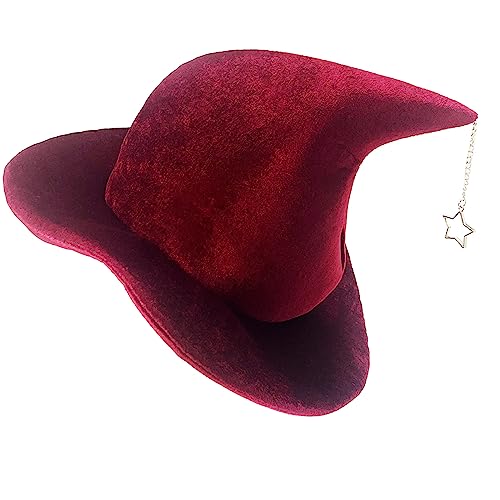 Wayfadacc Hexenhut Kostüm für Damen Herren Teenager für Halloween Party Dekorationen mit Stern Anhänger Wayfadacc Hexenhut Kostüm für Damen Herren Teenager für Halloween Party Dekorationen mit Stern Anhänger von Wayfadacc