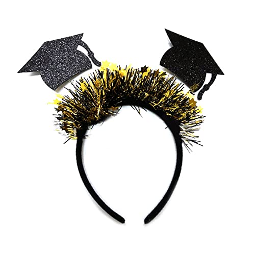 Wayfadacc Lametta-Haarreif in Hutform, Haarreif, Frühlingsaufführungen, Kopfschmuck, Abschlussfeier, Studenten, Teenager von Wayfadacc