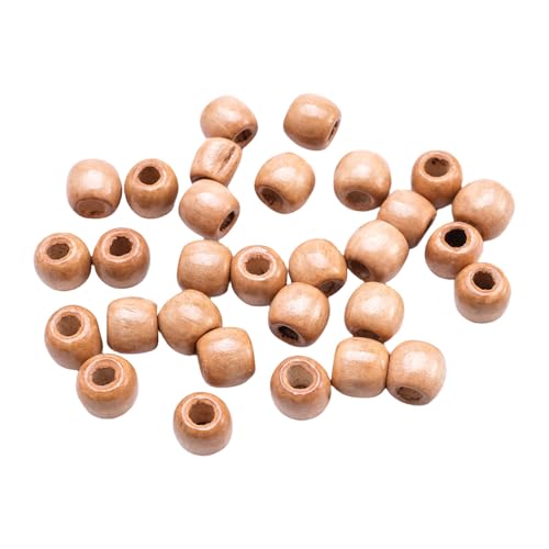 Wayfadacc Naturholzperlen, großes Loch, Haarschmuck, Vintage-Farbe, Holzperlen für kreative Frisuren Wayfadacc Naturholzperlen, großes Loch, Haarschmuck, Vintage-Farbe, Holzperlen für kreative Frisuren von Wayfadacc