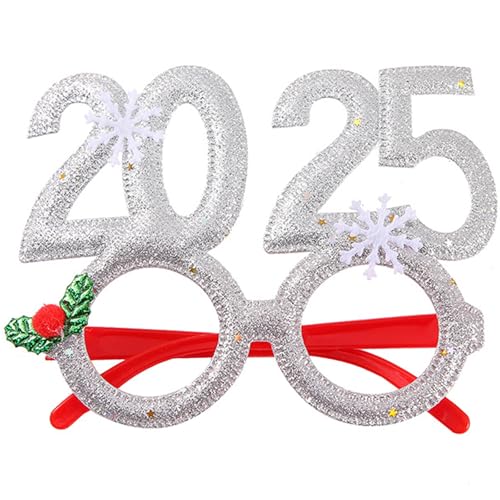 Wayfadacc Neujahr Brille Frisur 2025 Stirnband Festliches Haarschmuck für Urlaub Partys Foto Requisiten Wayfadacc Neujahr Brille Frisur 2025 Stirnband Festliches Haarschmuck für Urlaub Partys Foto Requisiten von Wayfadacc