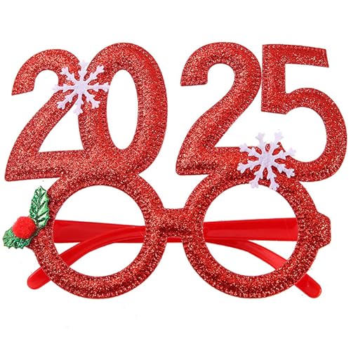 Wayfadacc Neujahr Brille Frisur 2025 Stirnband Festliches Haarschmuck für Urlaub Partys Foto Requisiten Wayfadacc Neujahr Brille Frisur 2025 Stirnband Festliches Haarschmuck für Urlaub Partys Foto Requisiten von Wayfadacc