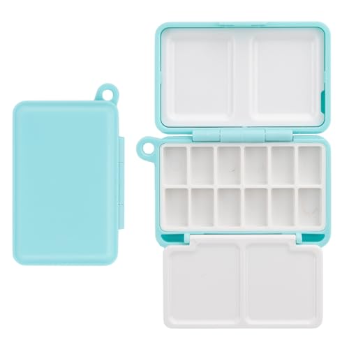 Wayfadacc Reise-Aquarell-Farbtablett, Malkasten mit Paletten, Pfanne, kleine Kunstmalpaletten, kleine Farbaufbewahrungsbox Wayfadacc Reise-Aquarell-Farbtablett, Malkasten mit Paletten, Pfanne, kleine Kunstmalpaletten, kleine Farbaufbewahrungsbox von Wayfadacc