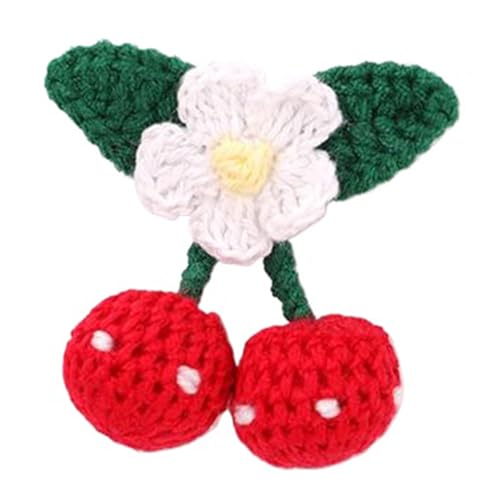 Wayfadacc Stickerei-Flicken mit bunten Kirschen, selbstklebende Rückseite für Kleidung und Accessoires von Wayfadacc