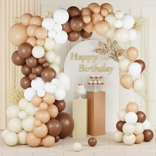 Luftballon Girlande Braun, 103Stück Retro Braune Luftballons Geburtstag Set mit Luftballons Beige Nude Luftballons Weiß, Ballon Girlande Beige Braun für Geburtstag Babyparty Baby Shower Hochzeit Deko Luftballon Girlande Braun, 103Stück Retro Braune Luftballons Geburtstag Set mit Luftballons Beige Nude Luftballons Weiß, Ballon Girlande Beige Braun für Geburtstag Babyparty Baby Shower Hochzeit Deko von Wayfun
