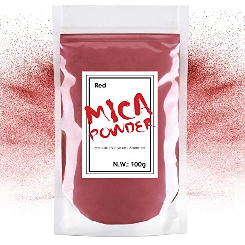 Waysroma Epoxidharz Farbe 100g, Rot Mica Pulver Natur Metallic Epoxidharz Pigment für Kunsthandwerk, Farbe, Seife, Badebomben, Schleim, Kerzen, Schmuck, Kosmetik, Nagelkunst Waysroma Epoxidharz Farbe 100g, Rot Mica Pulver Natur Metallic Epoxidharz Pigment für Kunsthandwerk, Farbe, Seife, Badebomben, Schleim, Kerzen, Schmuck, Kosmetik, Nagelkunst von Waysroma