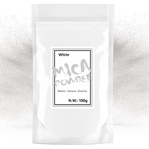 Waysroma Epoxidharz Farbe 100g, Weiß Mica Pulver Natur Metallic Epoxidharz Pigment für Kunsthandwerk, Farbe, Seife, Badebomben, Schleim, Kerzen, Schmuck, Kosmetik, Nagelkunst Waysroma Epoxidharz Farbe 100g, Weiß Mica Pulver Natur Metallic Epoxidharz Pigment für Kunsthandwerk, Farbe, Seife, Badebomben, Schleim, Kerzen, Schmuck, Kosmetik, Nagelkunst von Waysroma